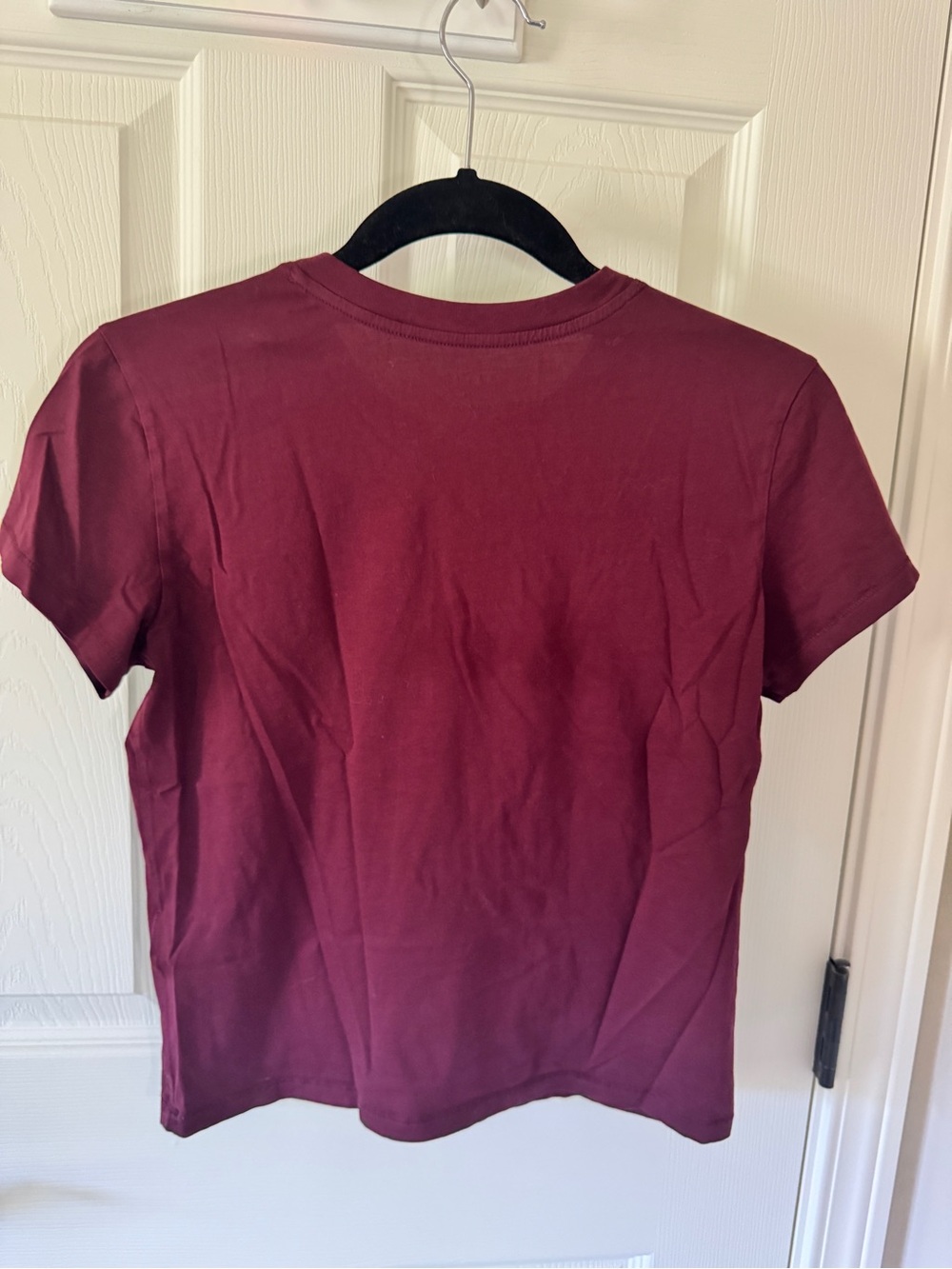 Frame Baby Tee in Burgundy - Picture 3 of 5